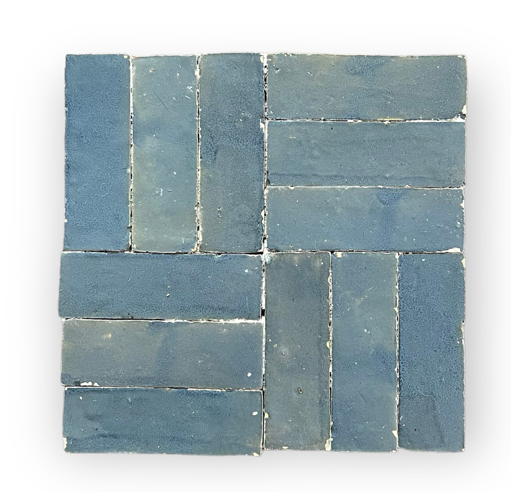 Graphite Blue 2x6 Bejmat – Zellige Tile Studio